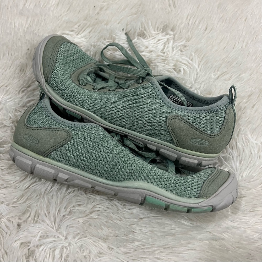 Keen Hush Knit Sneakers Mint Green Size 7 - Picture 5 of 11